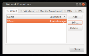 Ubuntu 12.04 Static IP - Netword Connections